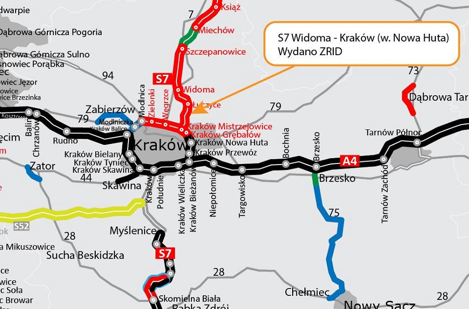 S7 od węzła Widoma do granic Krakowa – Umowa na budowę odcinka podpisana 15.07.2021