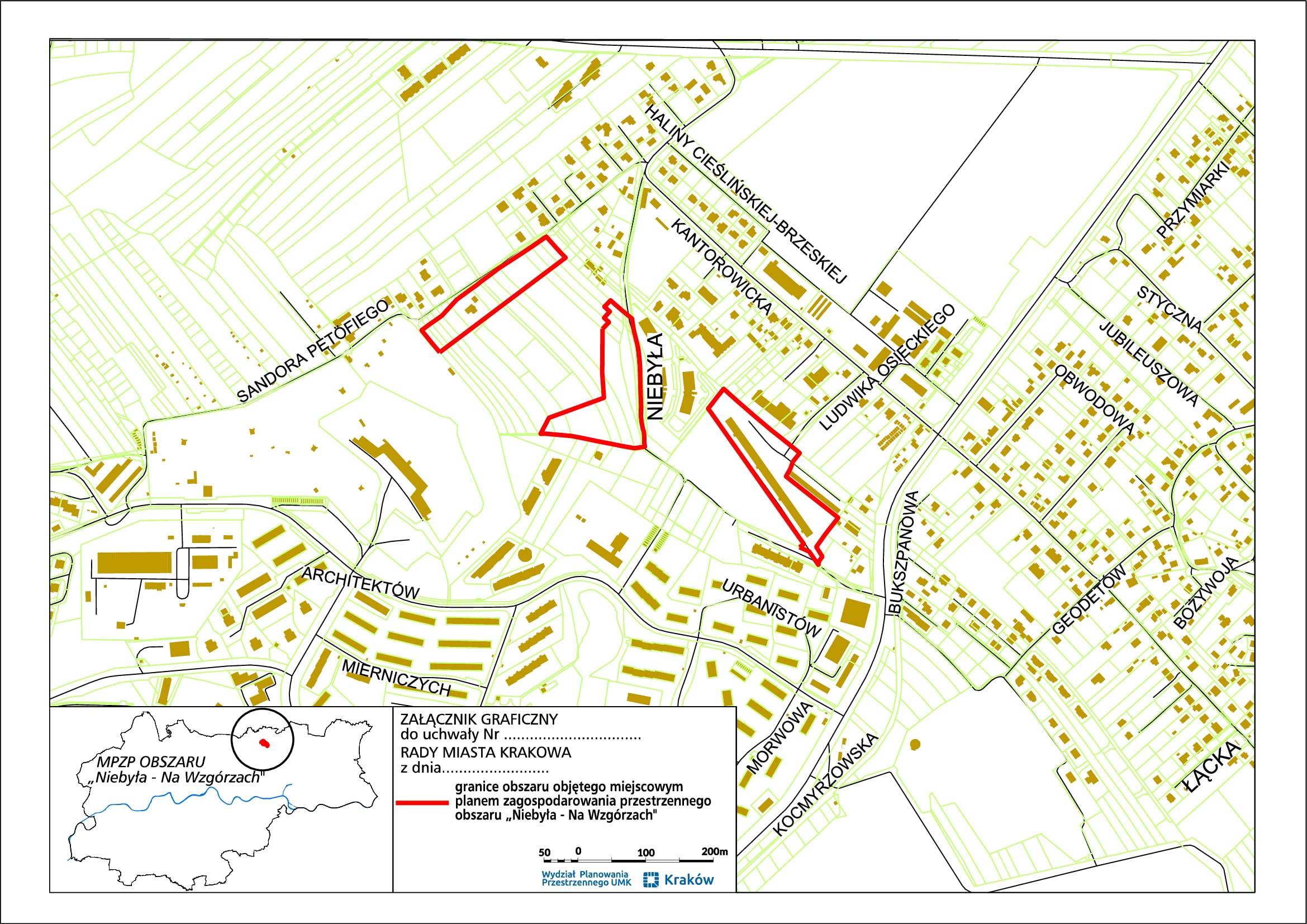 OGŁOSZENIE PREZYDENTA MIASTA KRAKOWA z dnia 10 marca 2023 r. o wyłożeniu do publicznego wglądu projektu miejscowego planu zagospodarowania przestrzennego obszaru „Niebyła – Na Wzgórzach” wraz z prognozą oddziaływania na środowisko i niezbędną dokumentacją.